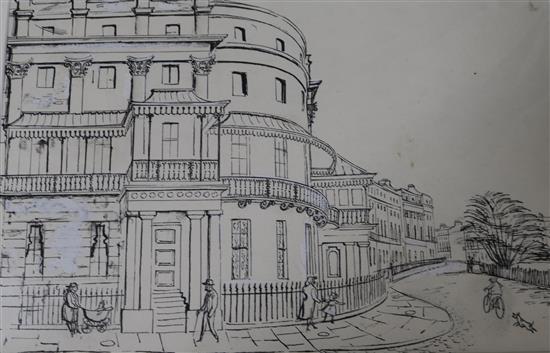 Harry Toothill Views of Sussex around Brighton largest 33 x 44cm